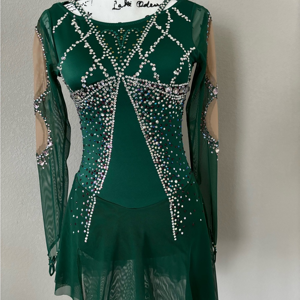Gorgeous custom made figure skating dress